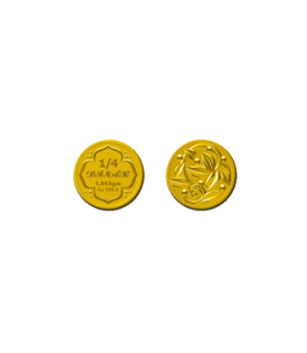 GGG 1/4 DINAR 999 D12MM